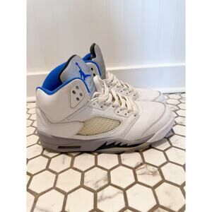 Nike Air Jordan 5 Retro White Stealth Style # 440888-140 (2020) Size 8  Preowned